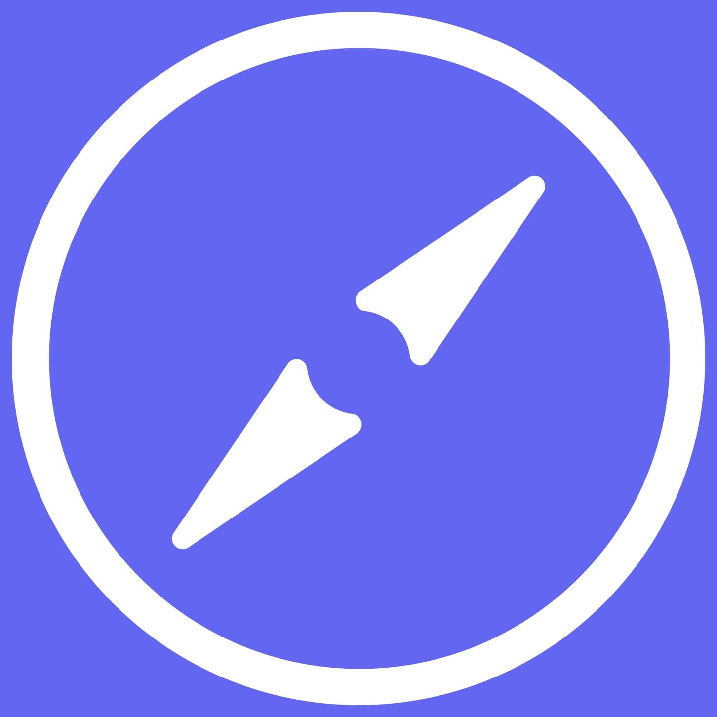 Market Compass Signet Weiß